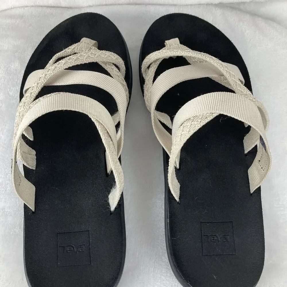 TEVA Sandals Women’s Size 10 Voya Zillesa Beige Strappy Comfort Outdoor Walking